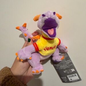 Figment Purple and Yellow shoulder magnet Plush